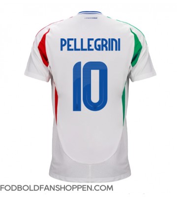 Italien Lorenzo Pellegrini #10 Udebanetrøje EM 2024 Kortærmet